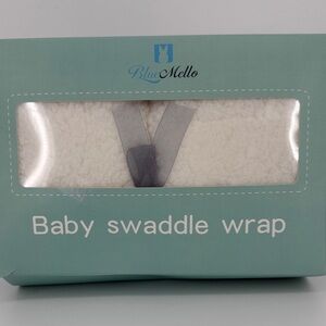 Blue Mello Baby Swaddle Wrap New in Box Plush Newborn Blanket